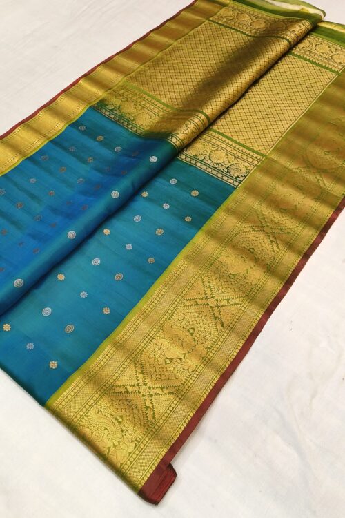 Gadhwal Pure silk – kanchi borders