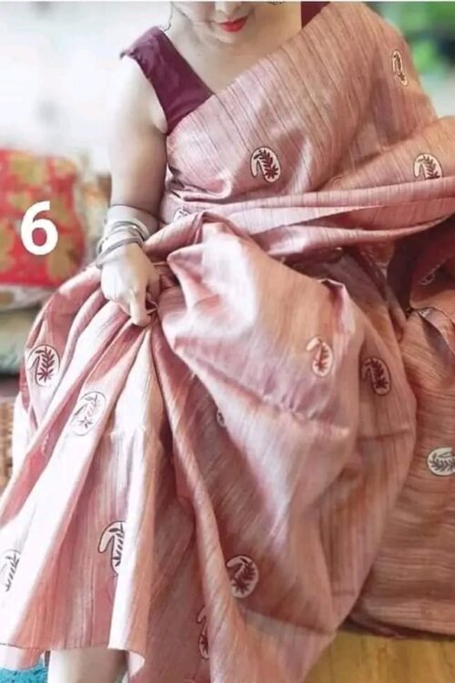 Pure Handloom Tussar Ghicha Saree