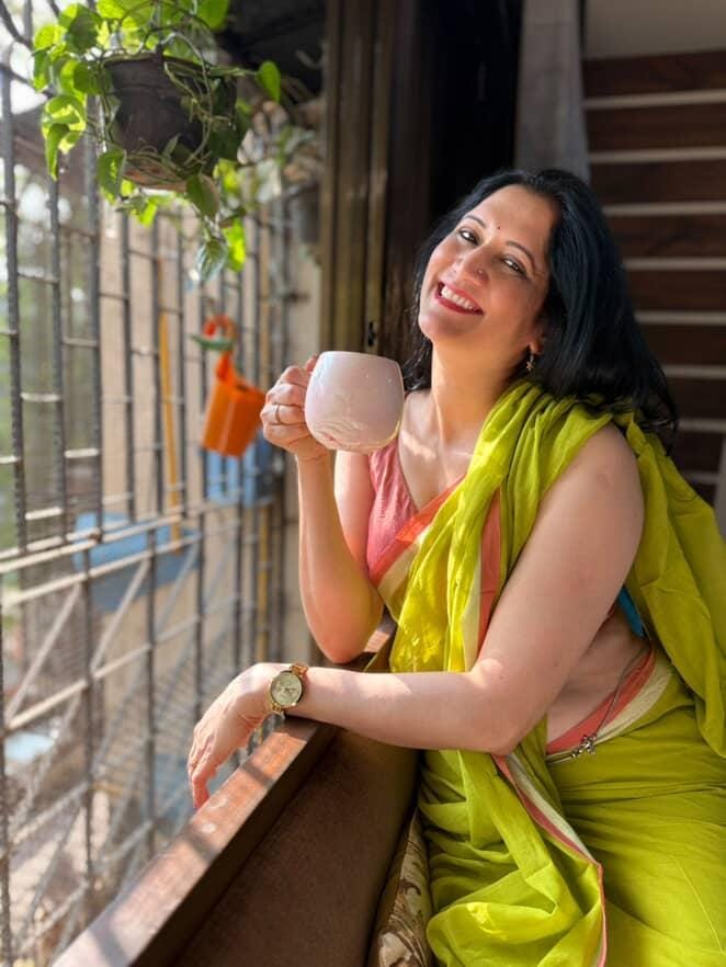 Samidha guru flaunting in our mulcotton cotton saree - Image 6