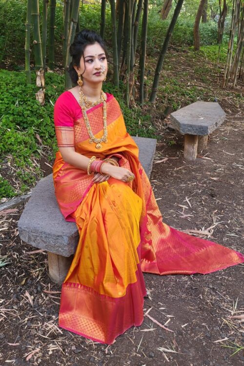 Traditional Maharashtrian Paithani Saree