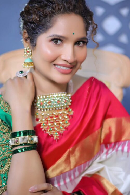 Pure silk handloom ikket silk saree with patola pallu