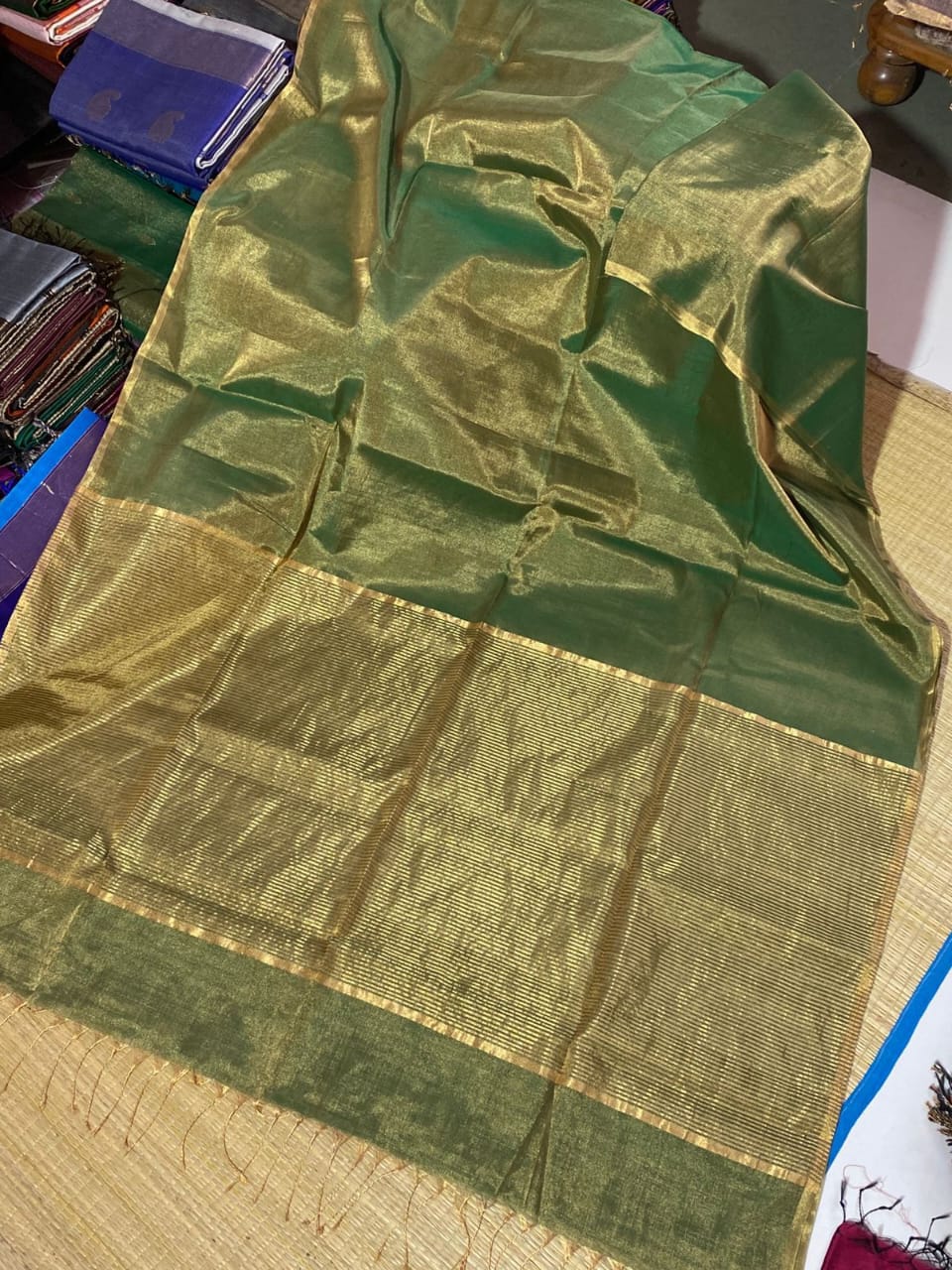 Pure Maheshwari Silk & Full Tissue