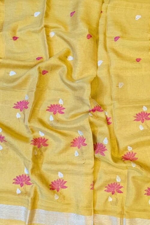 Tissue Linen saree
