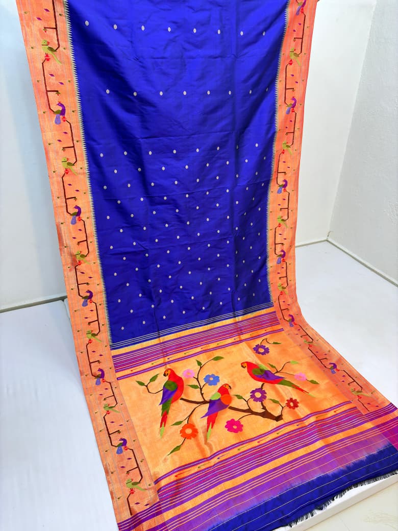 MorPopat Border Paithani